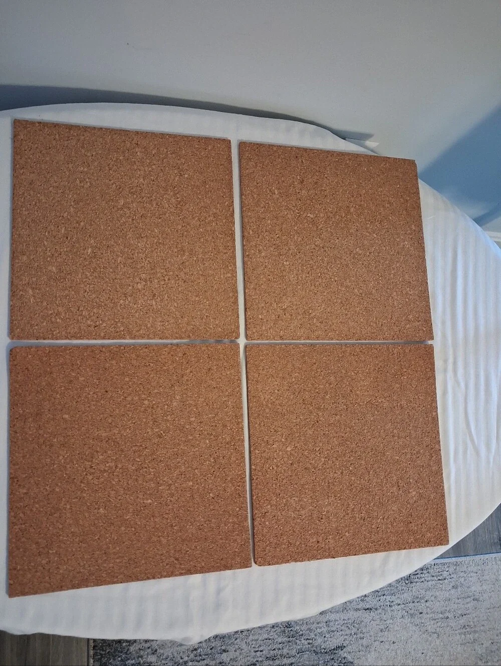 Natural Cork Wall Square - Brown Cork Bulletin Board